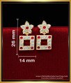 ERG2215 - Latest Impon Small Gold Earrings Designs for Daily Use