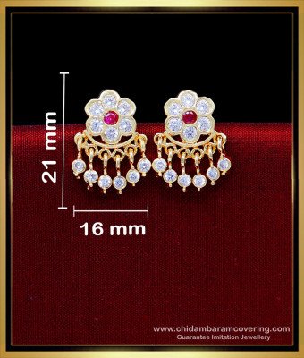 ERG2218 - Attractive Daily Wear Earrings Gold Design for Women