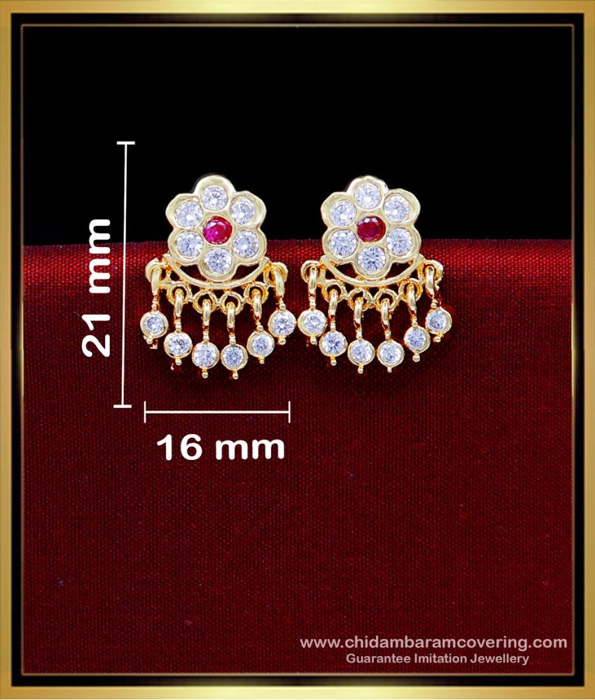 ERG2218 - Attractive Daily Wear Earrings Gold Design for Women