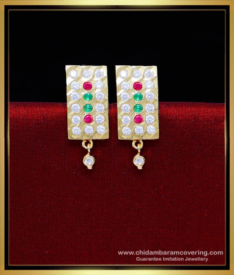 ERG2219 - New Model Impon Gold Earrings Designs for Daily Use