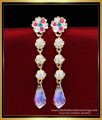 ERG2222 - Modern Impon Swarovski Crystal Hanging Earrings