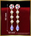 ERG2222 - Modern Impon Swarovski Crystal Hanging Earrings