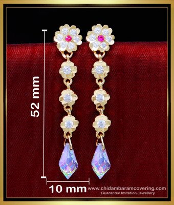 ERG2223 - Modern Impon Stone Titanic Crystal Drop Earrings
