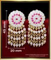 ERG2224 - Traditional Stone Earrings Gold Design for Wedding