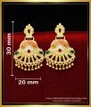 ERG2231 - New Gold Look 2 Gram Gold Earrings Design Artificial