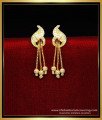 ERG2237 - Peacock Model Daily Use 2 Gram Gold Earrings New Design