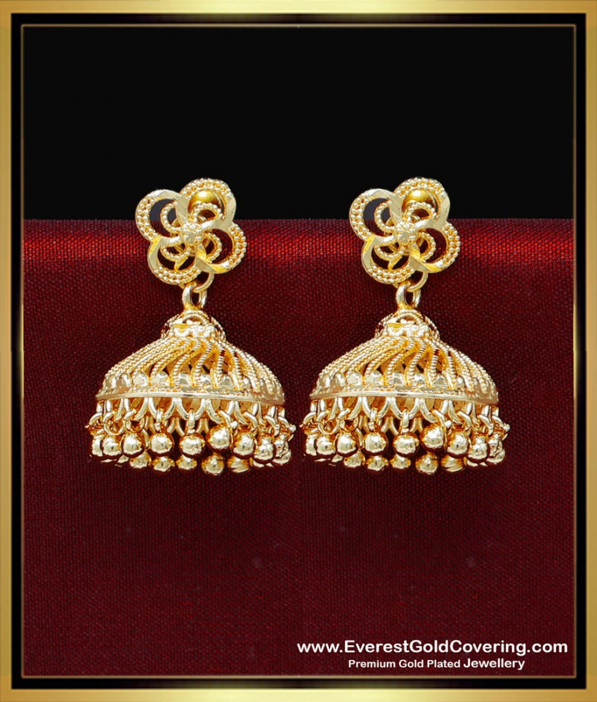 ERG2255 - South Indian Wedding Jhumka Earrings Online Shopping