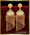 ERG2257 - Big Jhumka Earrings South Indian Wedding Jewellery