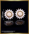 ERG2263 - Flower Design White Stone Stud Earrings for Women
