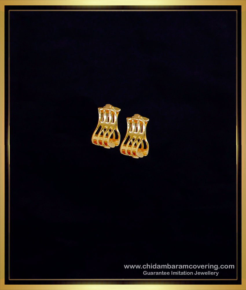ERG2266 - Unique Small Gold Plated Hoop Earrings for Girls