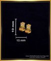 ERG2266 - Unique Small Gold Plated Hoop Earrings for Girls