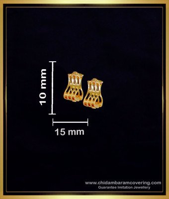 ERG2266 - Unique Small Gold Plated Hoop Earrings for Girls