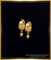 ERG2267 - Elegant Daily Use Plain Hoop Earrings Gold Design