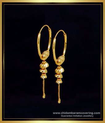 ERG2269 - Latest Gold Like Dangling Hoop Earrings for Women