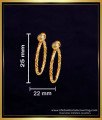 ERG2273 - Beautiful Chunky Twisted Gold Hoop Earrings Online