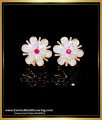 ERG2279 - Elegant Impon Flower Model Stud Ear Rings New Models