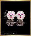 ERG2284 - South Indian Gold Studs Earrings Impon Jewellery
