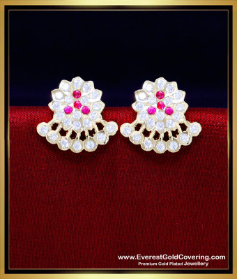 ERG2288 - Traditional Indian Impon Earrings Online Shopping