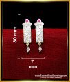 ERG2291 - South Indian Gold Earrings Tops Design for Female