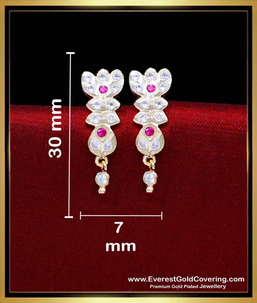 ERG2292 - 1 Gram Gold Plated Impon Daily Use Impon Earrings
