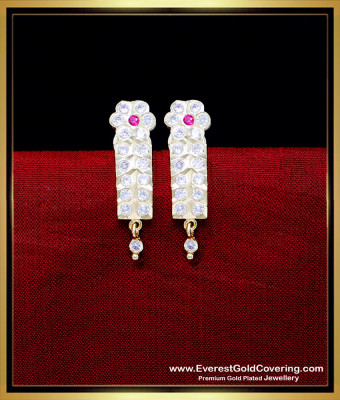 ERG2293 - Unique Gold Earrings Design Impon J Type Studs