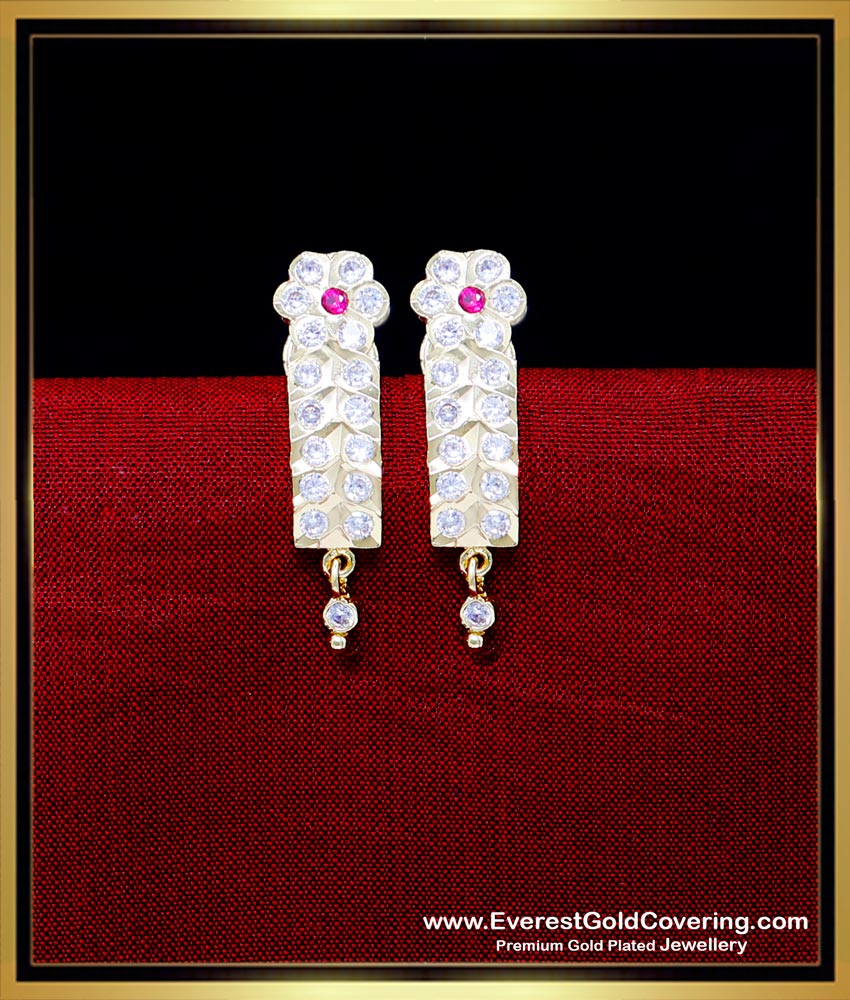 ERG2293 - Unique Gold Earrings Design Impon J Type Studs