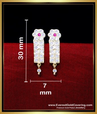 ERG2293 - Unique Gold Earrings Design Impon J Type Studs