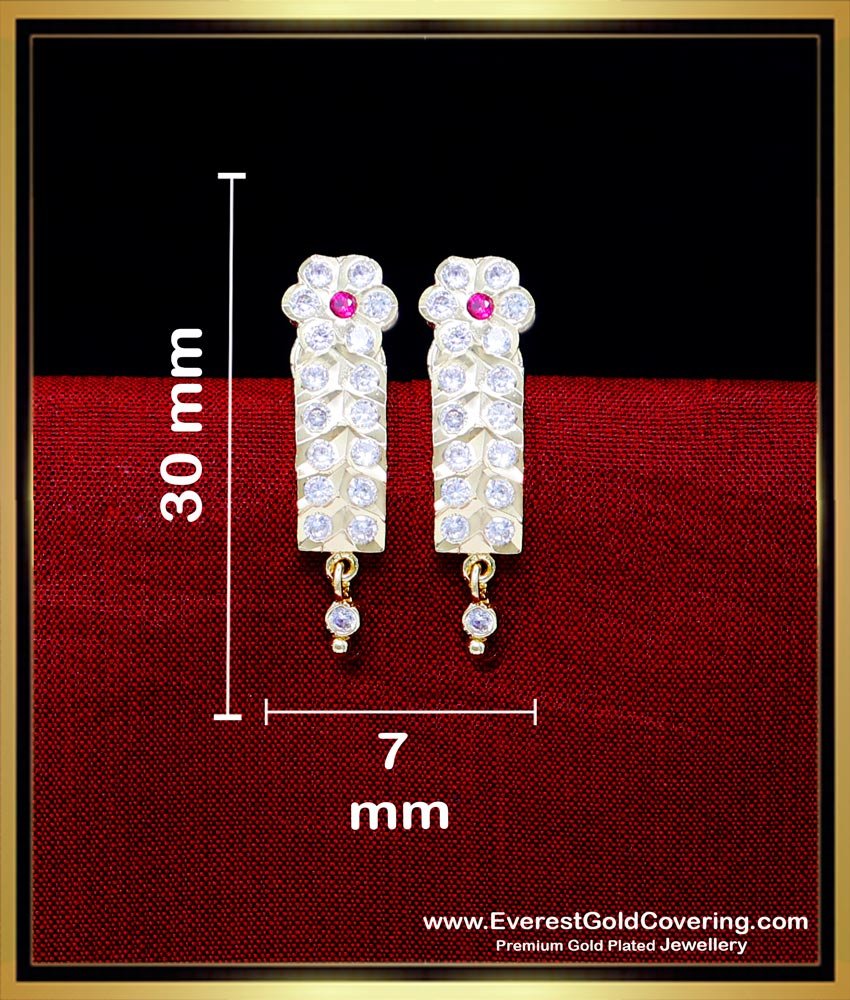 ERG2293 - Unique Gold Earrings Design Impon J Type Studs