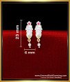 ERG2296 - Impon Stone Daily Use Ear Tops Designs Gold Design