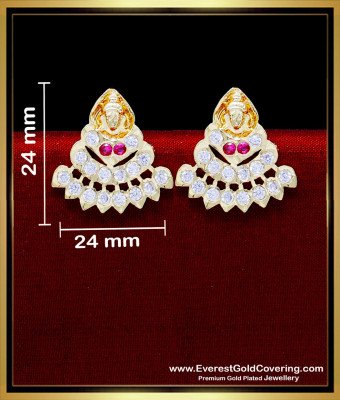 ERG2299 - Unique Impon Lakshmi Stud Earrings Designs Latest