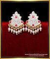 ERG2301 - South Indian Impon Stone Stud Earrings for Women