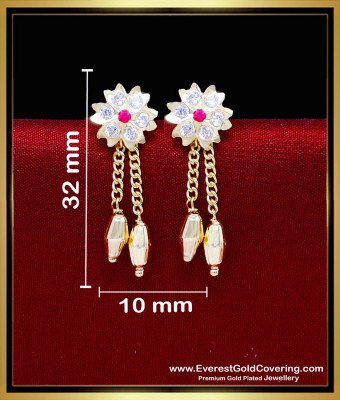 ERG2305 - Unique Gold Earrings Design Impon Jewellery Online