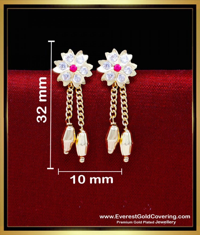ERG2305 - Unique Gold Earrings Design Impon Jewellery Online
