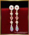 ERG2306 - Elegant Impon Gold Plated Jewelry Design Long Earrings