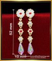 ERG2306 - Elegant Impon Gold Plated Jewelry Design Long Earrings