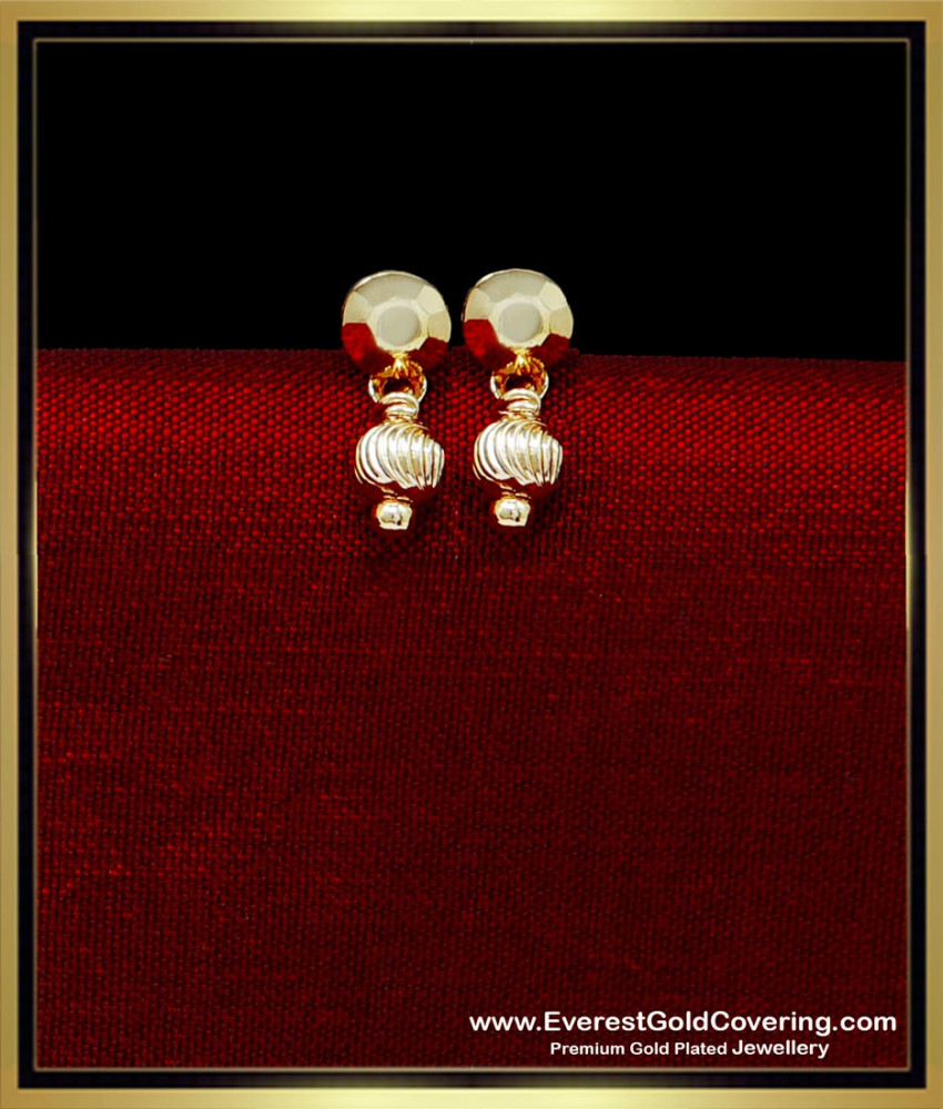 ERG2315 - 1 Gram Gold Simple Daily Use Earrings for Baby Girl