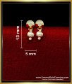 ERG2315 - 1 Gram Gold Simple Daily Use Earrings for Baby Girl
