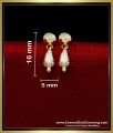ERG2316 - Cute Small 1 Gram Gold Earrings for Baby Girl