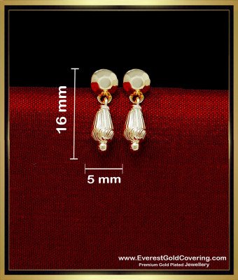 ERG2316 - Cute Small 1 Gram Gold Earrings for Baby Girl