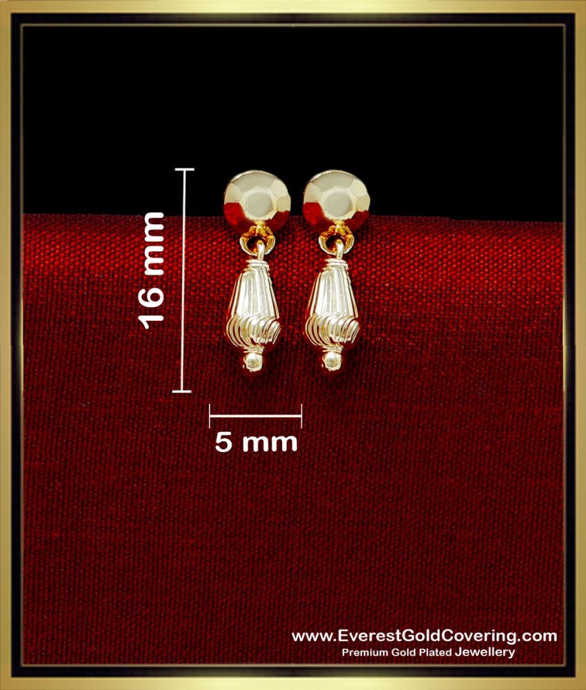 ERG2316 - Cute Small 1 Gram Gold Earrings for Baby Girl
