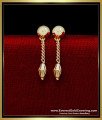 ERG2317 - Light Weight Small Gold Earrings Designs for Daily Use