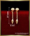 ERG2317 - Light Weight Small Gold Earrings Designs for Daily Use
