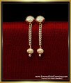 ERG2318 - One Gram Gold Single Chain Drop Earrings for Girls