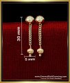 ERG2318 - One Gram Gold Single Chain Drop Earrings for Girls