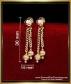 ERG2321 - Classic Double One Gram Gold Earrings for Daily Use