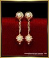 ERG2322 - New Light Weight Gold Earrings Designs for Daily Use