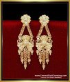 ERG2327 - Solid Yellow Gold Artificial Earrings for Daily Use