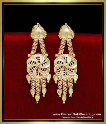 ERG2328 - Cute Flower Design Gold Plated Earrings Daily Use