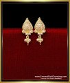 ERG2333 - Simple Daily Use Gold Pattern Earrings Tops for Women