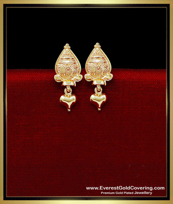ERG2333 - Simple Daily Use Gold Pattern Earrings Tops for Women
